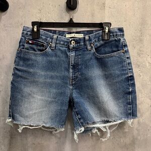 Cut off denim shorts